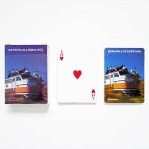 VINTAGE 1995 BENSON & HEDGES 100s Poker Size Deck Playing Cards COMPLETE